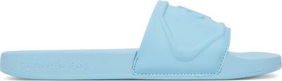 Calvin Klein Jeans - Klapki damskie na lato ze sklepu: eobuwie.pl w kategorii: Klapki damskie - zdjęcie WP-EBWP-9KUZS-09B_0000305197436