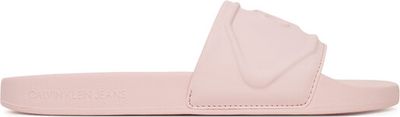 Klapki damskie na lato Calvin Klein Jeans ze sklepu: eobuwie.pl w kategorii: Klapki damskie - zdjęcie WP-EBWP-9KUZS-09B_0000305197467