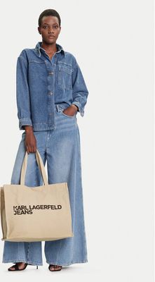 Karl Lagerfeld - Shopper bag wakacyjna ze sklepu: eobuwie.pl w kategorii: Torby Shopper bag - zdjęcie WP-EBWP-9KUZS-09B_0000305267184