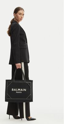 BALMAIN - Shopper bag elegancka ze sklepu: eobuwie.pl w kategorii: Torby Shopper bag - zdjęcie WP-EBWP-9KUZS-09B_0000305314154