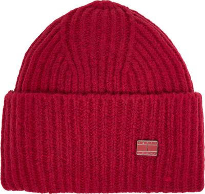 Czapka zimowa damska elegancka Tommy Jeans ze sklepu: eobuwie.pl w kategorii: Czapki zimowe damskie - zdjęcie WP-EBWP-9KUZS-09B_0000305368645