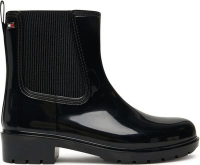 Kalosze damskie na wiosnę Tommy Hilfiger ze sklepu: eobuwie.pl w kategorii: Kalosze damskie - zdjęcie WP-EBWP-9KUZS-09B_0000305435965