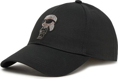 Karl Lagerfeld - Czapka z daszkiem damska ze sklepu: eobuwie.pl w kategorii: Czapki z daszkiem damskie - zdjęcie WP-EBWP-9KUZS-09B_0000305477033