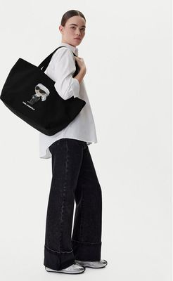 Shopper bag Karl Lagerfeld ze sklepu: eobuwie.pl w kategorii: Torby Shopper bag - zdjęcie WP-EBWP-9KUZS-09B_0000305477187