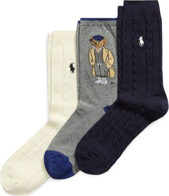 Skarpetki damskie z nadrukami Polo Ralph Lauren ze sklepu: eobuwie.pl w kategorii: Skarpetki damskie - zdjęcie WP-EBWP-9KUZS-09B_0000305509680