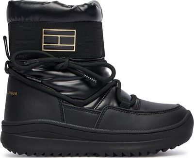 Buty zimowe dziecięce na zimę Tommy Hilfiger ze sklepu: eobuwie.pl w kategorii: Buty zimowe dziecięce - zdjęcie WP-EBWP-9KUZS-09B_0000305518286