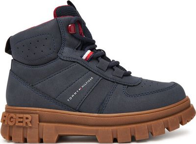 Buty zimowe dziecięce na zimę Tommy Hilfiger ze sklepu: eobuwie.pl w kategorii: Buty zimowe dziecięce - zdjęcie WP-EBWP-9KUZS-09B_0000305518422