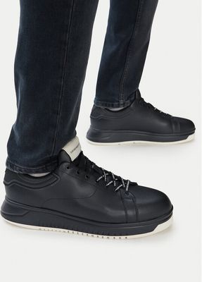 Emporio Armani - Buty sportowe męskie jesienne ze sklepu: eobuwie.pl w kategorii: Buty sportowe męskie - zdjęcie WP-EBWP-9KUZS-09B_0000305529596