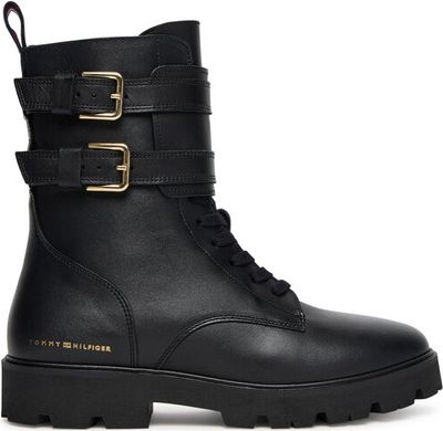 Botki jesienne Tommy Hilfiger ze sklepu: eobuwie.pl w kategorii: Botki - zdjęcie WP-EBWP-9KUZS-09B_0000305551924
