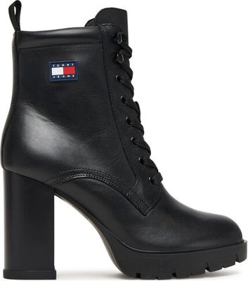 Botki jesienne Tommy Jeans ze sklepu: eobuwie.pl w kategorii: Botki - zdjęcie WP-EBWP-9KUZS-09B_0000305553546