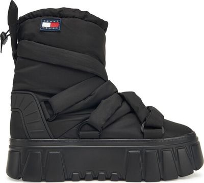 Tommy Jeans - Śniegowce damskie na zimę ze sklepu: eobuwie.pl w kategorii: Śniegowce damskie - zdjęcie WP-EBWP-9KUZS-09B_0000305553652