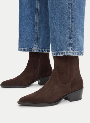 Vagabond Shoemakers - brązowy Botki bez zapięcia ze sklepu: eobuwie.pl w kategorii: Botki