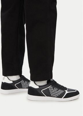 Buty sportowe męskie na wiosnę EA7 Emporio Armani ze sklepu: eobuwie.pl w kategorii: Buty sportowe męskie - zdjęcie WP-EBWP-9KUZS-09B_0000305576903
