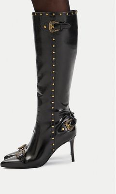 Kozaki damskie zimowe Versace Jeans Couture ze sklepu: eobuwie.pl w kategorii: Kozaki damskie - zdjęcie WP-EBWP-9KUZS-09B_0000305600554