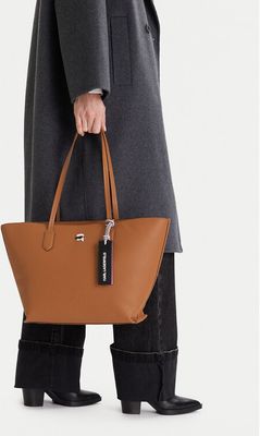 Shopper bag elegancka Karl Lagerfeld ze sklepu: eobuwie.pl w kategorii: Torby Shopper bag - zdjęcie WP-EBWP-9KUZS-09B_0000305622907