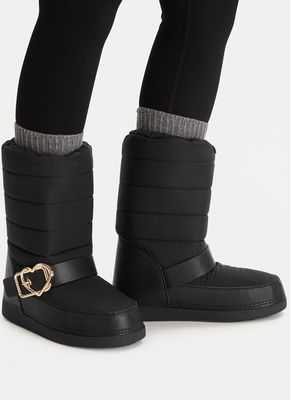 Śniegowce damskie na zimę Love Moschino ze sklepu: eobuwie.pl w kategorii: Śniegowce damskie - zdjęcie WP-EBWP-9KUZS-09B_0000305645425