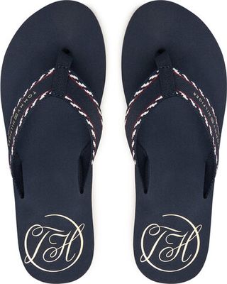 Klapki damskie na lato Tommy Hilfiger ze sklepu: eobuwie.pl w kategorii: Klapki damskie - zdjęcie WP-EBWP-9KUZS-09B_0000305775108