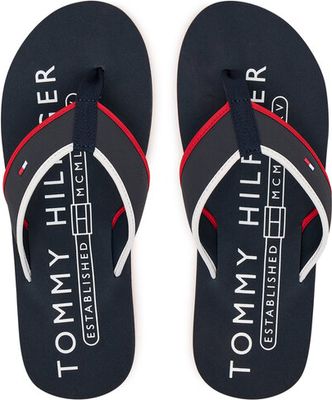 Klapki męskie na lato Tommy Hilfiger ze sklepu: eobuwie.pl w kategorii: Klapki męskie - zdjęcie WP-EBWP-9KUZS-09B_0000305775696