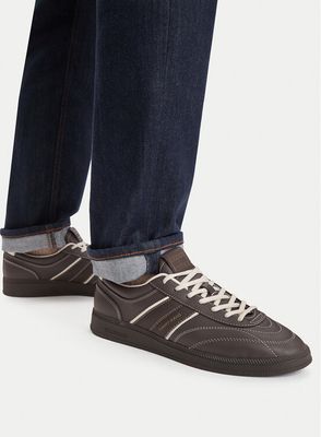 Tommy Jeans - brązowy Buty sportowe męskie sznurowane jesienne ze sklepu: eobuwie.pl w kategorii: Buty sportowe męskie