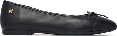 Tommy Hilfiger - Balerinki na wiosnę ze sklepu: eobuwie.pl w kategorii: Balerinki - zdjęcie WP-EBWP-9KUZS-09B_0000305778383