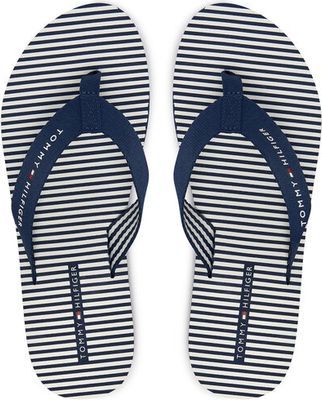 Klapki damskie na lato Tommy Hilfiger ze sklepu: eobuwie.pl w kategorii: Klapki damskie - zdjęcie WP-EBWP-9KUZS-09B_0000305780447