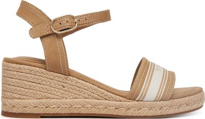Espadryle damskie na lato Tommy Hilfiger ze sklepu: eobuwie.pl w kategorii: Espadryle damskie - zdjęcie WP-EBWP-9KUZS-09B_0000305780713