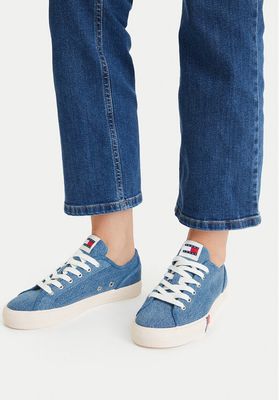 Trampki damskie na wiosnę Tommy Jeans ze sklepu: eobuwie.pl w kategorii: Trampki damskie - zdjęcie WP-EBWP-9KUZS-09B_0000305782274