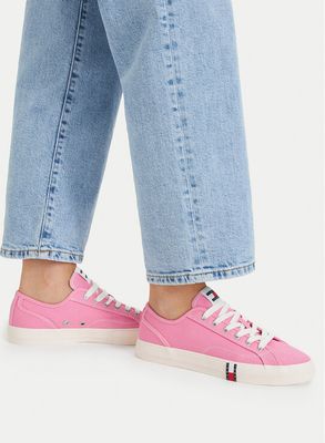 Trampki damskie na wiosnę Tommy Jeans ze sklepu: eobuwie.pl w kategorii: Trampki damskie - zdjęcie WP-EBWP-9KUZS-09B_0000305782335