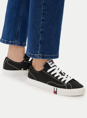 Trampki damskie na wiosnę Tommy Jeans ze sklepu: eobuwie.pl w kategorii: Trampki damskie - zdjęcie WP-EBWP-9KUZS-09B_0000305782359