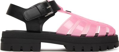Sandały damskie letnie Tommy Jeans ze sklepu: eobuwie.pl w kategorii: Sandały damskie - zdjęcie WP-EBWP-9KUZS-09B_0000305783035