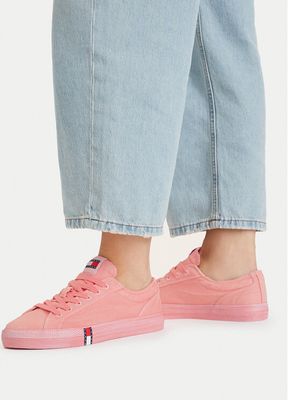 Trampki damskie na wiosnę Tommy Jeans ze sklepu: eobuwie.pl w kategorii: Trampki damskie - zdjęcie WP-EBWP-9KUZS-09B_0000305783158