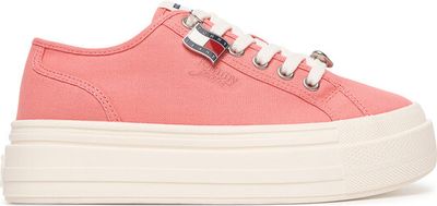 Tommy Jeans - Buty sportowe damskie na wiosnę ze sklepu: eobuwie.pl w kategorii: Buty sportowe damskie - zdjęcie WP-EBWP-9KUZS-09B_0000305783219