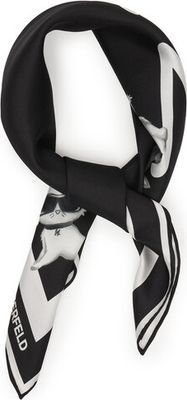 Szalik/chusta Karl Lagerfeld ze sklepu: eobuwie.pl w kategorii: Szaliki i chusty damskie - zdjęcie WP-EBWP-9KUZS-09B_0000305789402