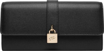 Portfel damski elegancki Karl Lagerfeld ze sklepu: eobuwie.pl w kategorii: Portfele damskie - zdjęcie WP-EBWP-9KUZS-09B_0000305789488