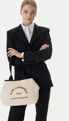 Shopper bag Karl Lagerfeld ze sklepu: eobuwie.pl w kategorii: Torby Shopper bag - zdjęcie WP-EBWP-9KUZS-09B_0000305789600