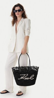 Torba letnia elegancki Karl Lagerfeld ze sklepu: eobuwie.pl w kategorii: Torby letnie - zdjęcie WP-EBWP-9KUZS-09B_0000305789884