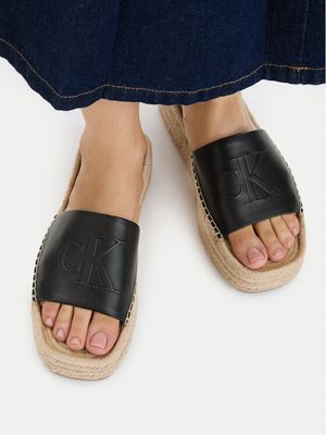 Espadryle damskie na lato Calvin Klein ze sklepu: eobuwie.pl w kategorii: Espadryle damskie - zdjęcie WP-EBWP-9KUZS-09B_0000305847027