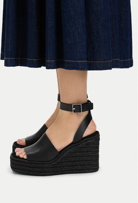 Espadryle damskie na lato Calvin Klein ze sklepu: eobuwie.pl w kategorii: Espadryle damskie - zdjęcie WP-EBWP-9KUZS-09B_0000305847065