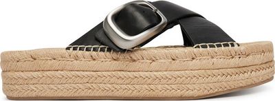 Espadryle damskie na lato Calvin Klein ze sklepu: eobuwie.pl w kategorii: Espadryle damskie - zdjęcie WP-EBWP-9KUZS-09B_0000305847157