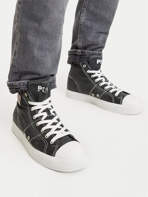 czarny Trampki męskie wiosenne Polo Ralph Lauren ze sklepu: eobuwie.pl w kategorii: Trampki męskie