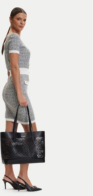 Shopper bag elegancka Guess ze sklepu: eobuwie.pl w kategorii: Torby Shopper bag - zdjęcie WP-EBWP-9KUZS-09B_0000305927309