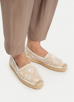 Guess - Espadryle damskie na płaskiej podeszwie ze sklepu: eobuwie.pl w kategorii: Espadryle damskie