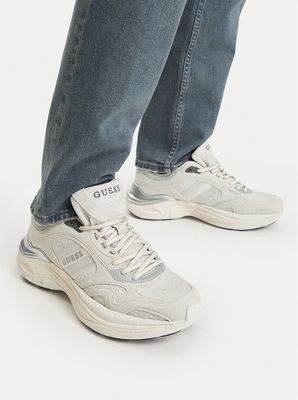 beżowy Buty sportowe męskie Guess ze sklepu: eobuwie.pl w kategorii: Buty sportowe męskie