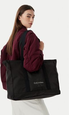 Shopper bag elegancka Calvin Klein ze sklepu: eobuwie.pl w kategorii: Torby Shopper bag - zdjęcie WP-EBWP-9KUZS-09B_0000305951847