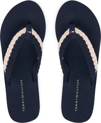 Klapki damskie na lato Tommy Hilfiger ze sklepu: eobuwie.pl w kategorii: Klapki damskie - zdjęcie WP-EBWP-9KUZS-09B_0000305961235