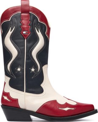 Botki jesienne Tommy Jeans ze sklepu: eobuwie.pl w kategorii: Botki - zdjęcie WP-EBWP-9KUZS-09B_0000305963079