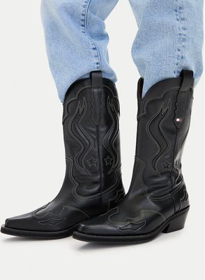 Kozaki damskie na zimę Tommy Jeans ze sklepu: eobuwie.pl w kategorii: Kozaki damskie - zdjęcie WP-EBWP-9KUZS-09B_0000305963086