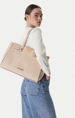 Shopper bag na wakacje Love Moschino ze sklepu: eobuwie.pl w kategorii: Torby Shopper bag - zdjęcie WP-EBWP-9KUZS-09B_0000305996480