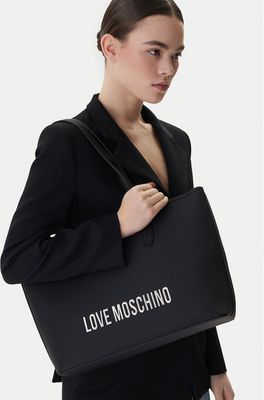 Shopper bag elegancka Love Moschino ze sklepu: eobuwie.pl w kategorii: Torby Shopper bag - zdjęcie WP-EBWP-9KUZS-09B_0000305996725