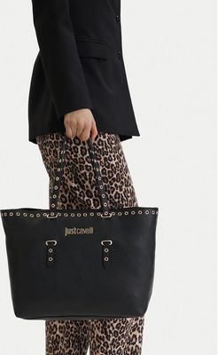 Shopper bag elegancka Just Cavalli ze sklepu: eobuwie.pl w kategorii: Torby Shopper bag - zdjęcie WP-EBWP-9KUZS-09B_0000306044722